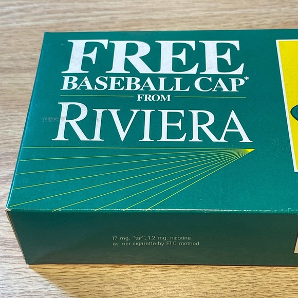 Vintage Trucker Hat Cap Riviera Cigarette Giveaway Snapback USA Original Box NIB - Picture 2 of 6